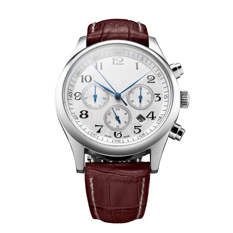 Watch buckle distribution strap 22mm leather strap brown gallery