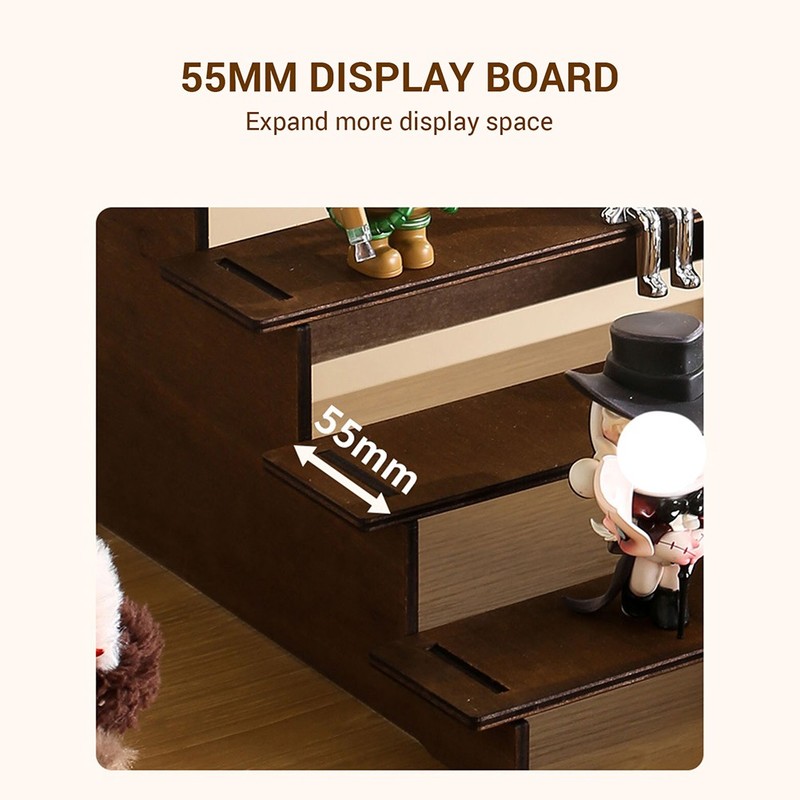 5-Tier Wooden Display Shelf Stand Organizer For Figure Cupcake Perfumes Desserts gallery