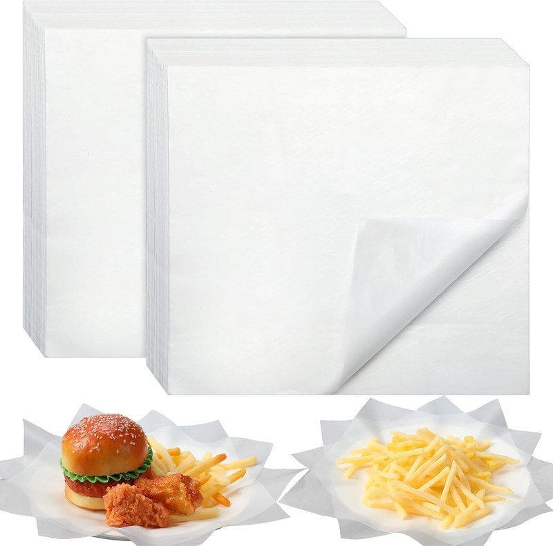 1500 Pa Wax Paper Sheets for Food 10.8 x 10 Inch Deli Wax Paper
