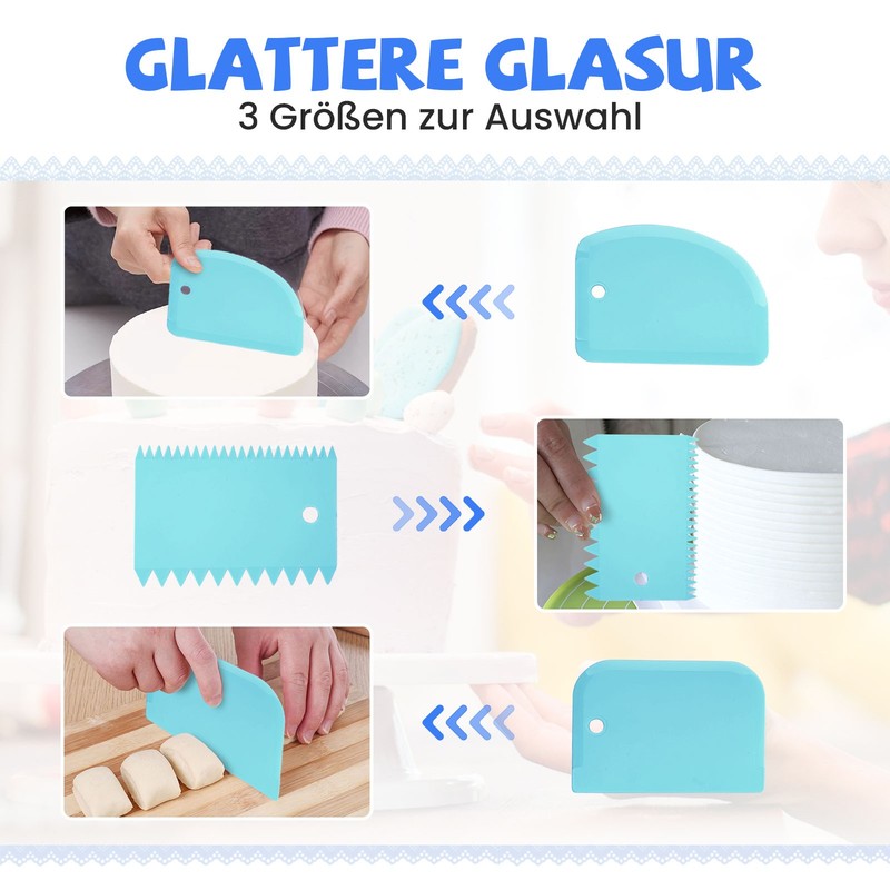 60PCs Cake Decorating Supplies Kit Cake Decorating Stand Set Baking Tools Gift gallery