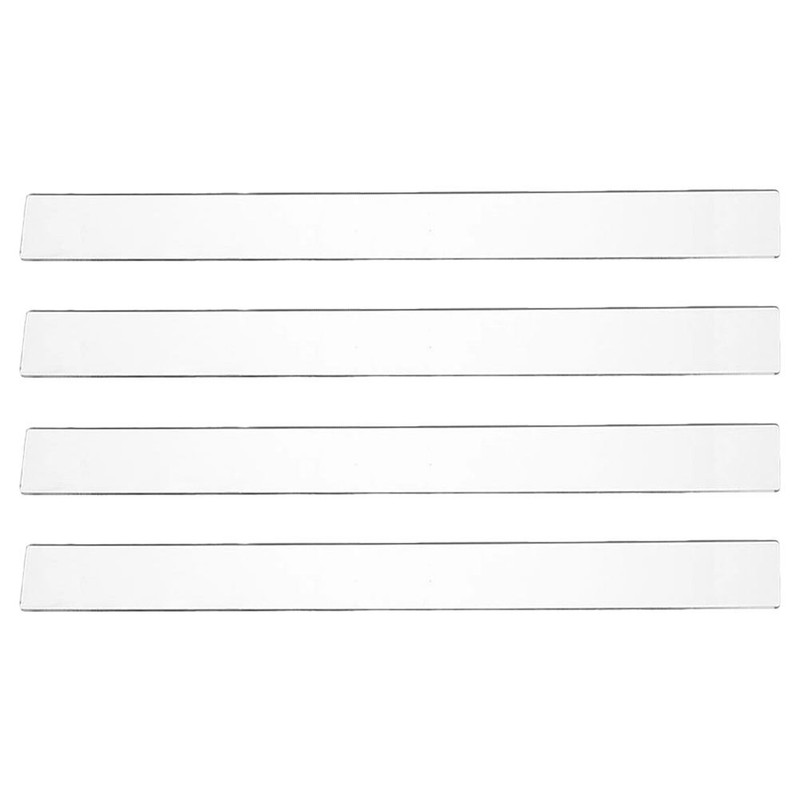 2 Pairs Rolling Pin Guide Acrylic Dough Thickness Ruler Baking Cookie Pastry gallery