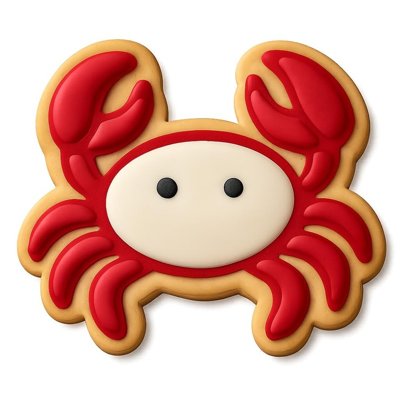 Cancer Crab Cookie Cutter & Stamp, Fondant & Clay - 4x3.8 gallery