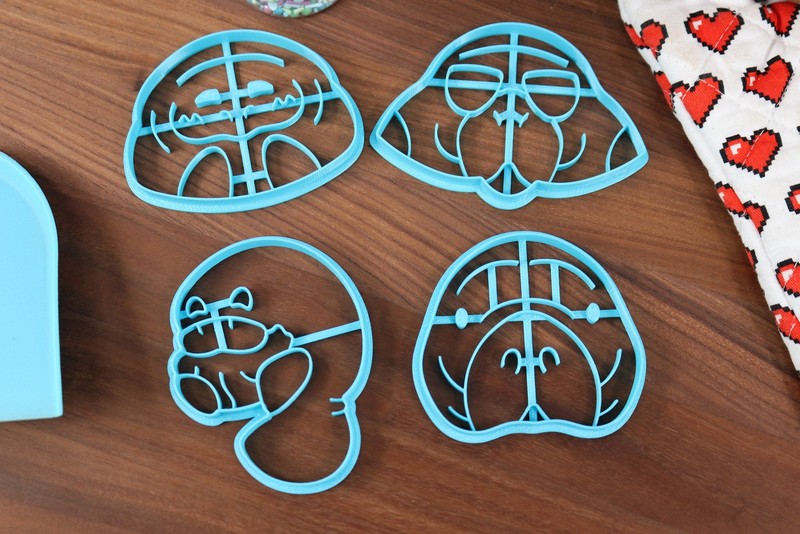 Mighty Manatees Cookie Cutters - Manatee Eating, Manatee Face, Manatee Outline, gallery
