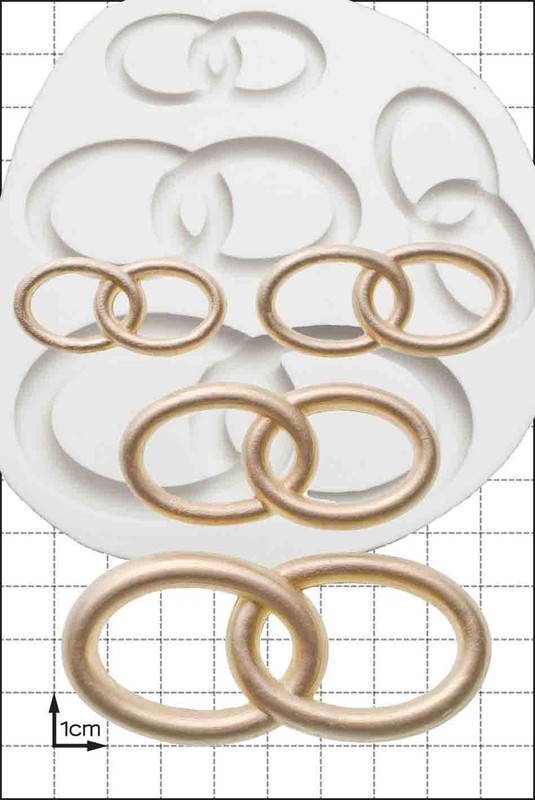 Silicone mould Wedding Rings Food Use FPC Sugarcraft