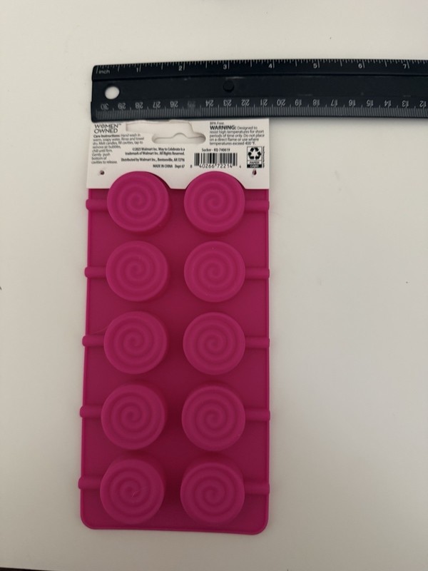 10-Cavity Lollipop Swirl Silicone Mold, by Way to Celebrate Set of 2 gallery