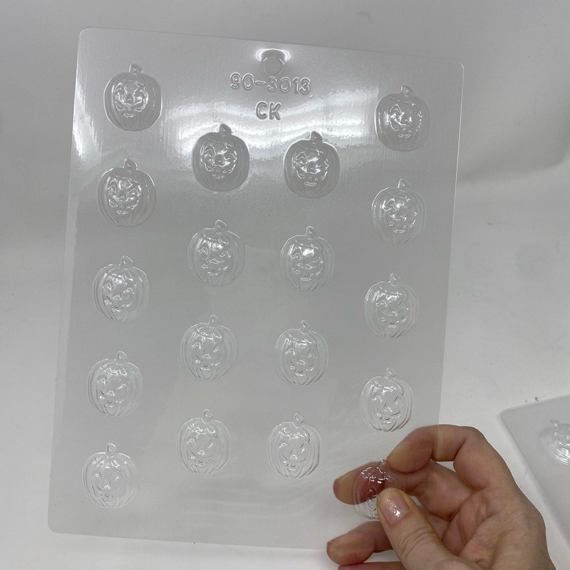 Small Jack O Lantern Pumpkin chocolate mold CK Products 90-3013