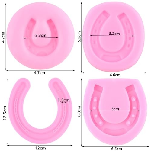 Horse Silicone Molds Horseshoe Hoof Fondant Molds Horseshoe Chocolate Style D gallery