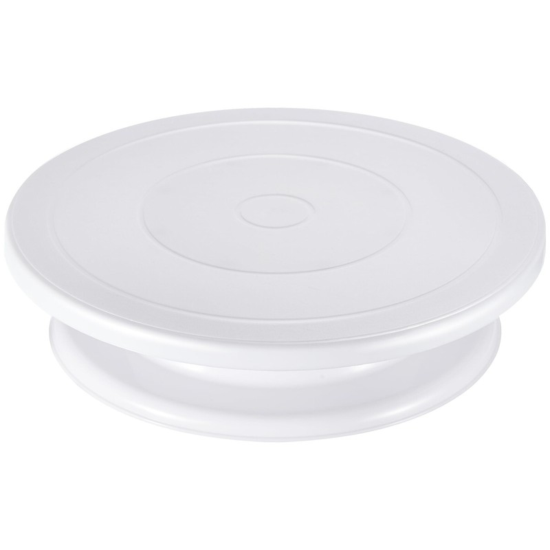 Kootek Cake Stand, 11 Inch Rotating Turntable for Decorating, 11″, White