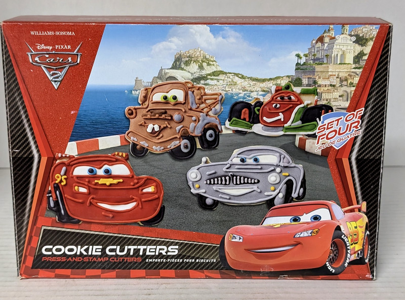 Disney Pixar CARS 2 Cookie Cutters Press & Stamp Set of 4 by Williams-Sonoma NEW gallery