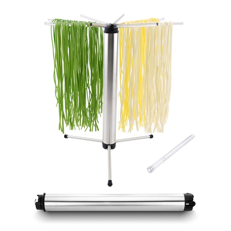 Collapsible Pasta Drying Rack, Foldable for Easy Storage, Rotary Arms, Detach…