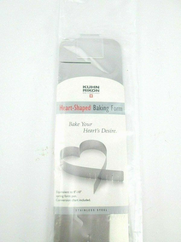 Kuhn Rikon Heart Shaped Baking Form Stainless Steel Cake Mold Switzerland