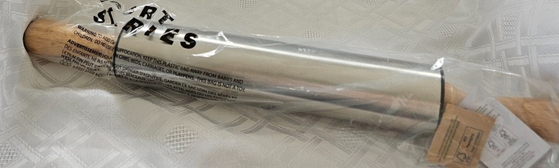 Short Stories Stainless Steel rolling pin. wooden handles 17 Inch FabFitFun Box gallery