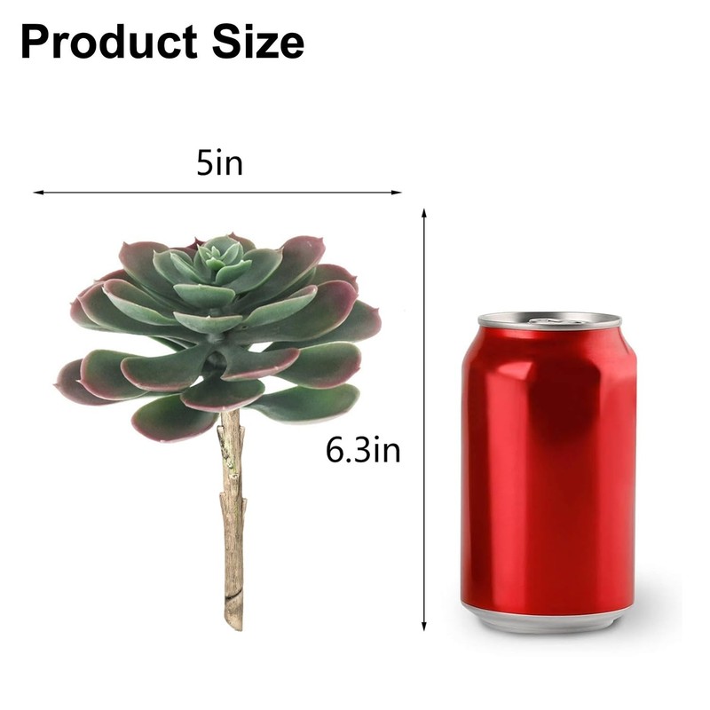 Gcrdplat 2Pcs Artificial Succulent 5 inches x 5 x 6.3 inches, Autumn gallery