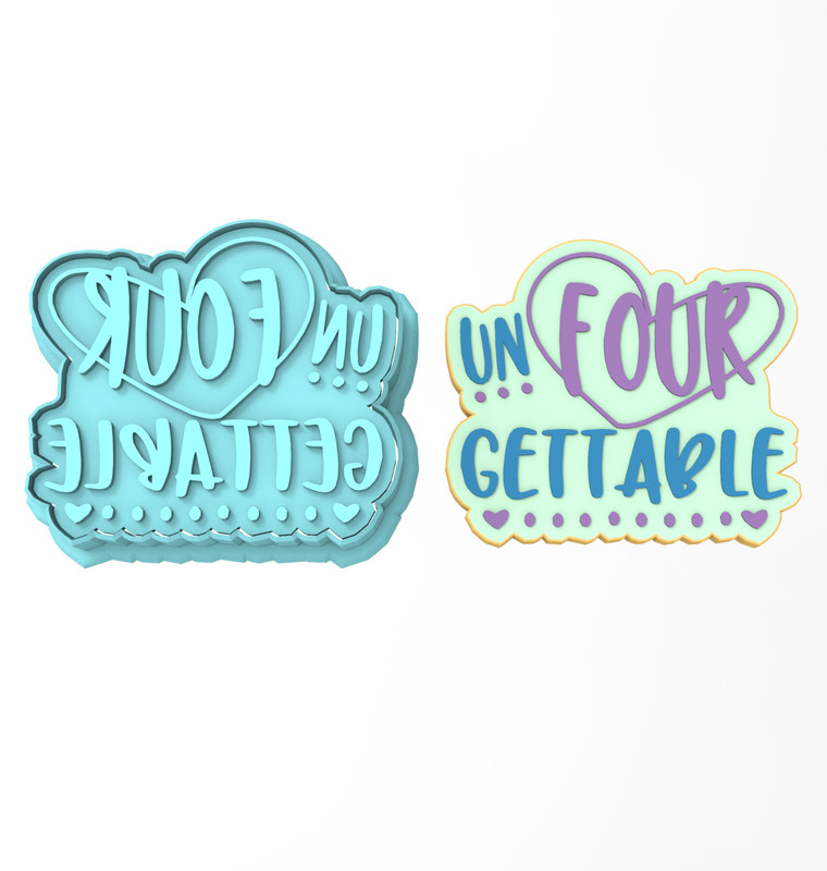Happy 4th Birthday Cookie Cutter & Stamp | Party Kids Boy Girl Bday Balloon