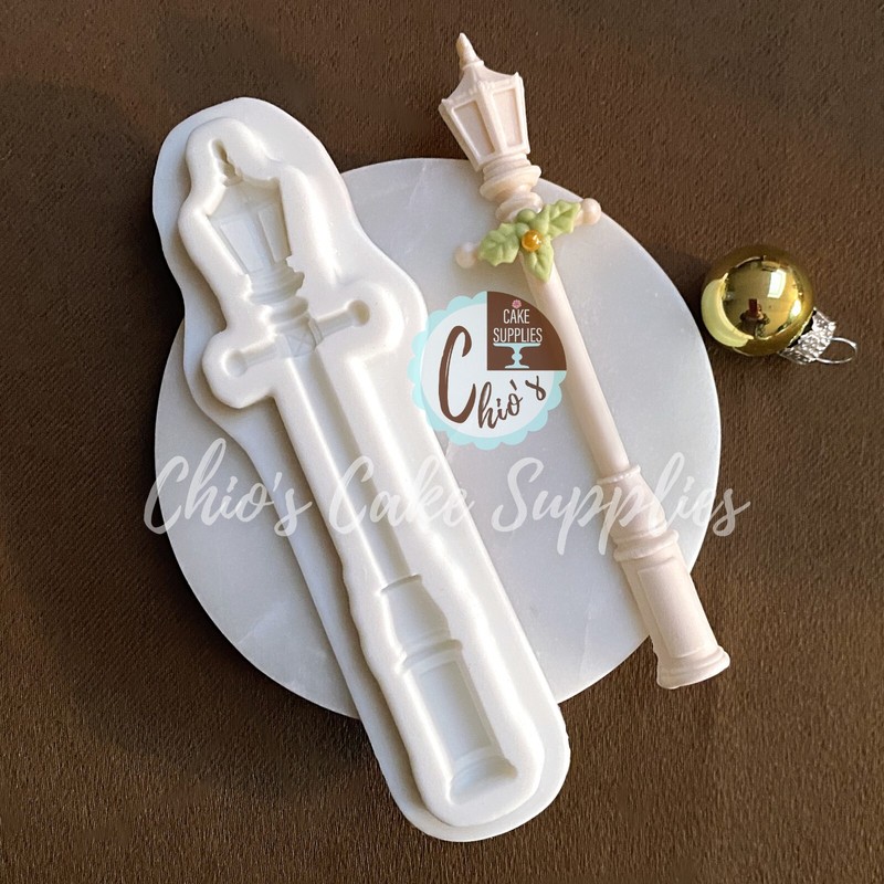 Cake Size, Street Lamp Silicone Mold