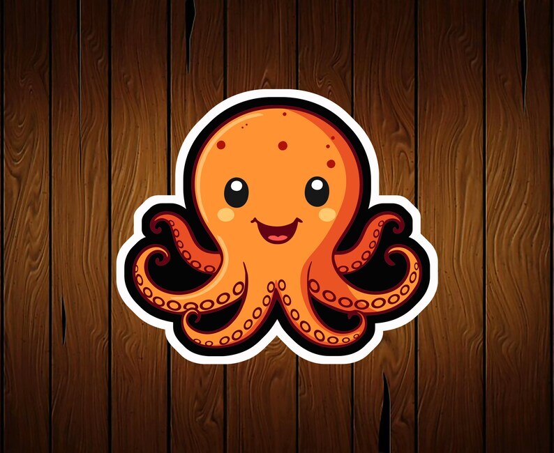 Octopus Cookie Cutter – 3D Printed – Food Safe PLA Plastic