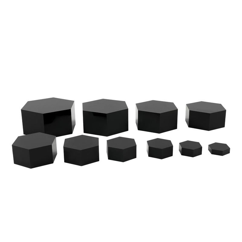 10PCS Hexagonal Catering Dessert Table Risers Food Stands for Party & Wedding gallery