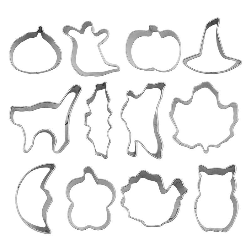 12pc Halloween Cookie Mini Small Size Pumpkin Cookie Cutter Baking Tools gallery