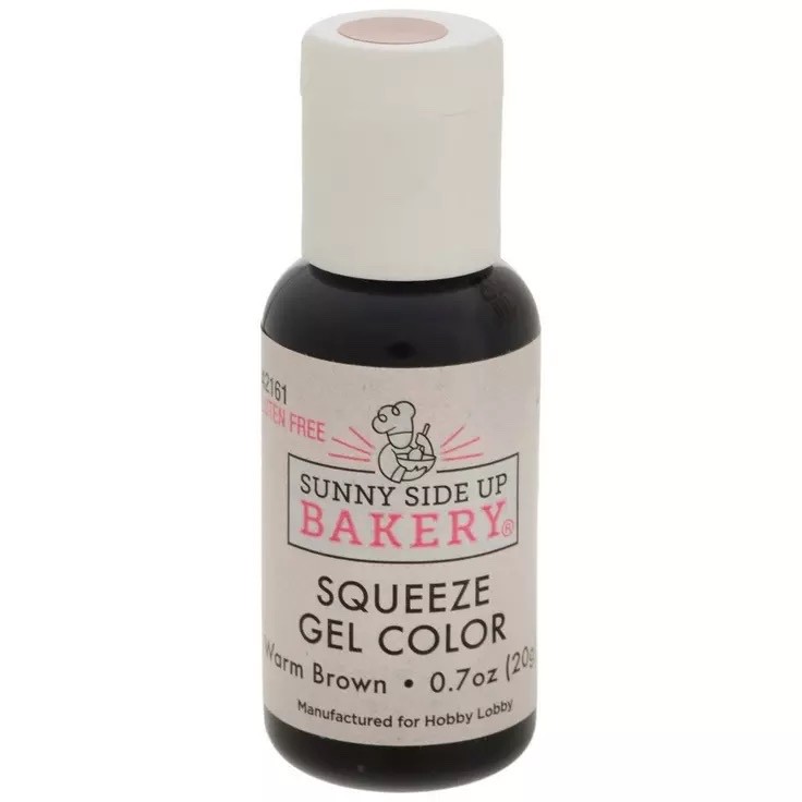 1 Sunny Side Up Bakery WARM BROWN Squeeze Gel Color Food Coloring ( 0.7 oz )