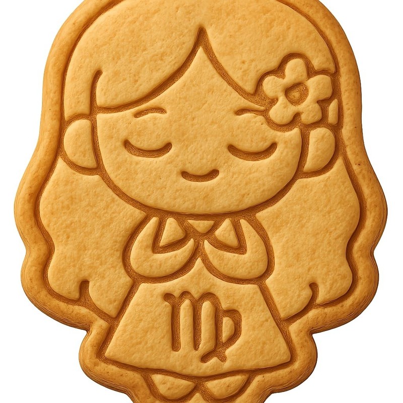 Elegant Virgo Girl Cookie Cutter & Stamp, Fondant & Clay – 3.7×4″ Premium Zodiac