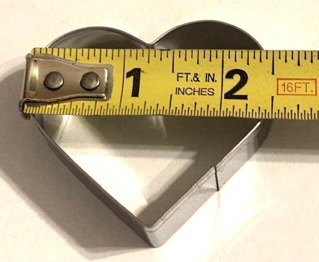 Kate Aspen Heart Cookie Cutter Set of 2 metal sizes 2"-2.5" retired gallery