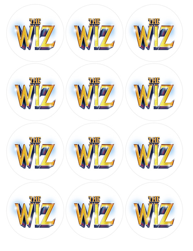set of 12 The Wiz edible image rounds, pre cut, choose your size