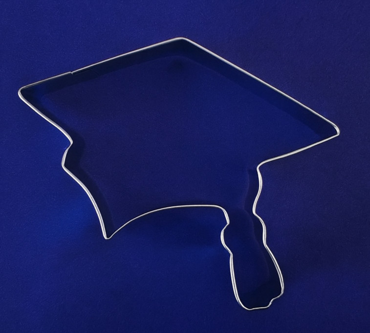 Graduation Cap Cookie Cutter 4.5″ High School College Metal NEW