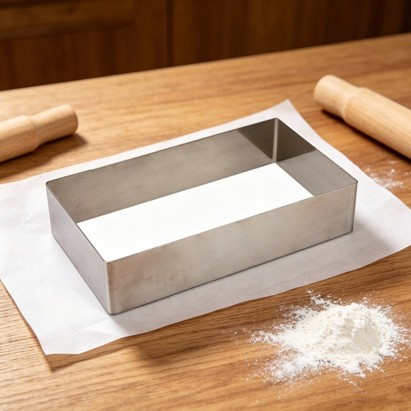 Rectangular Stainless Steel Cake Mold for Home Use Mousse Pastry Baking Pan gallery