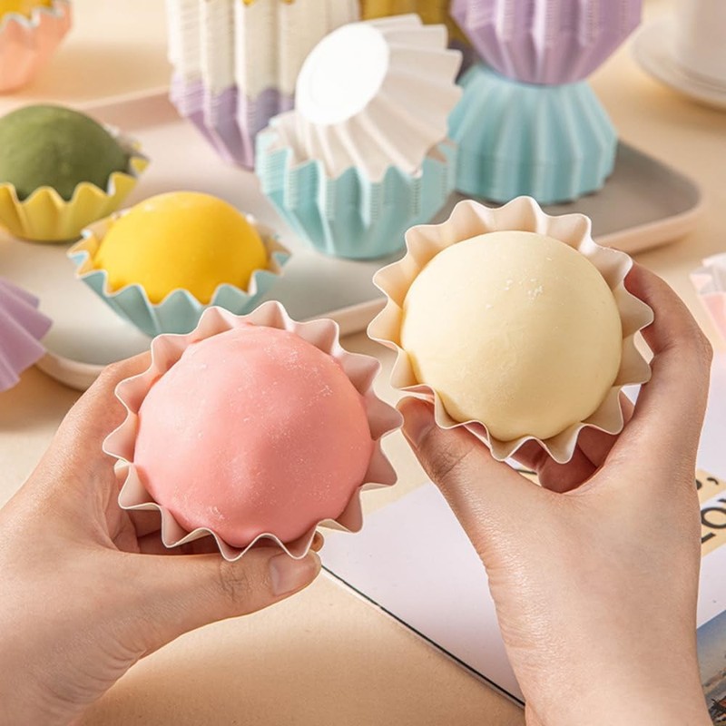 200 Pcs Cupcake Liners Flared Muffin Baking Cups Holder Greaseproof Coated Cake gallery