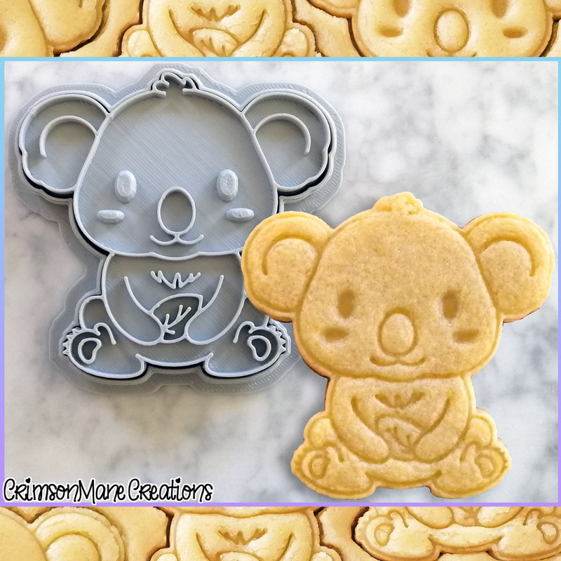 Koala Cookie Cutter Cute Australian Animals Baking Fondant Tool Ceramic Pottery
