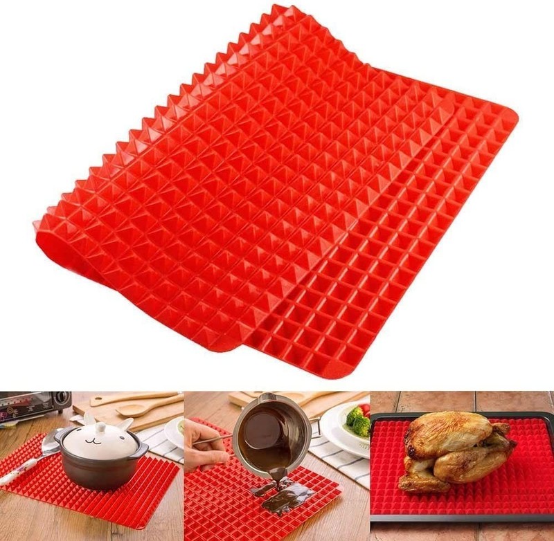 Top Pyramid Pan | 16 x 11 inches Large Red Pyramid/Raised 16 x 11 inches,