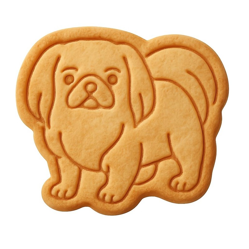 Alert Pekingese Cookie Cutter & Stamp - 4x3.2 gallery