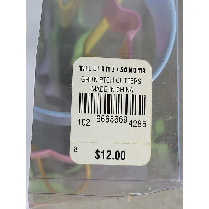 Williams Sonoma Garden Patch Cookie Cutters Set of 5 Frog Butterfly Ladybug gallery