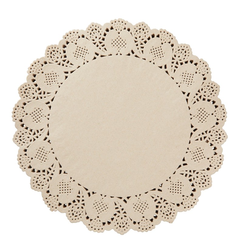 Juvale Paper Placemats - 12-Inch Round, Brown, 250 Count - 12-Inch, Brown gallery