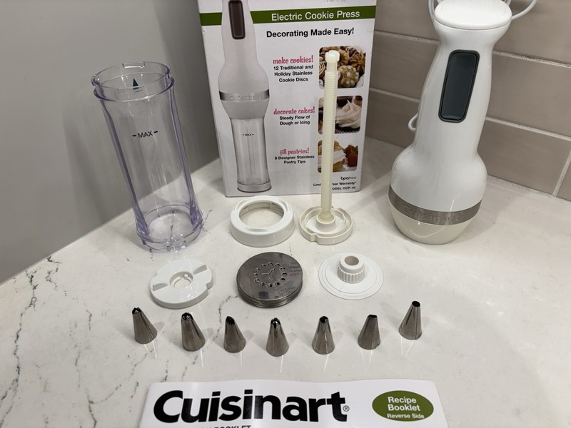 Cuisinart CCP-10 Electric Cookie Press Complete Tested! MUST SEE! gallery