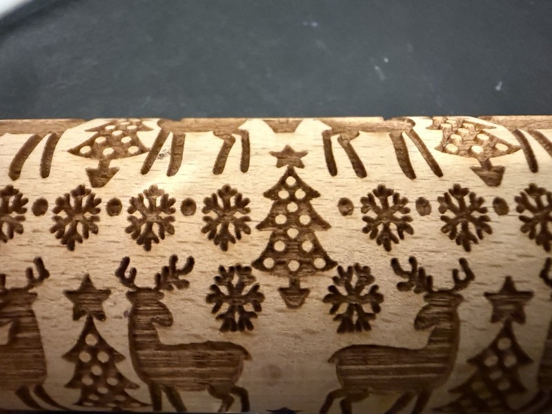 Winter Wonderland Embossed Wooden Rolling Pin ￼ gallery