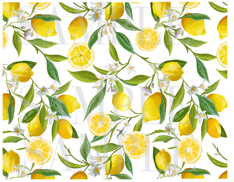 LEMON EDIBLE image Cake Decorations lemon cake stripes High Quality Icing sheet