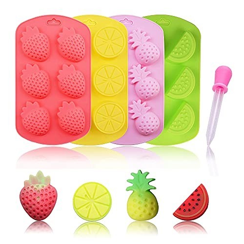 Fruit Shape Baking Molds Set - Pineapple, Lemon, Watermelon, Strawberry - 4 Pack gallery