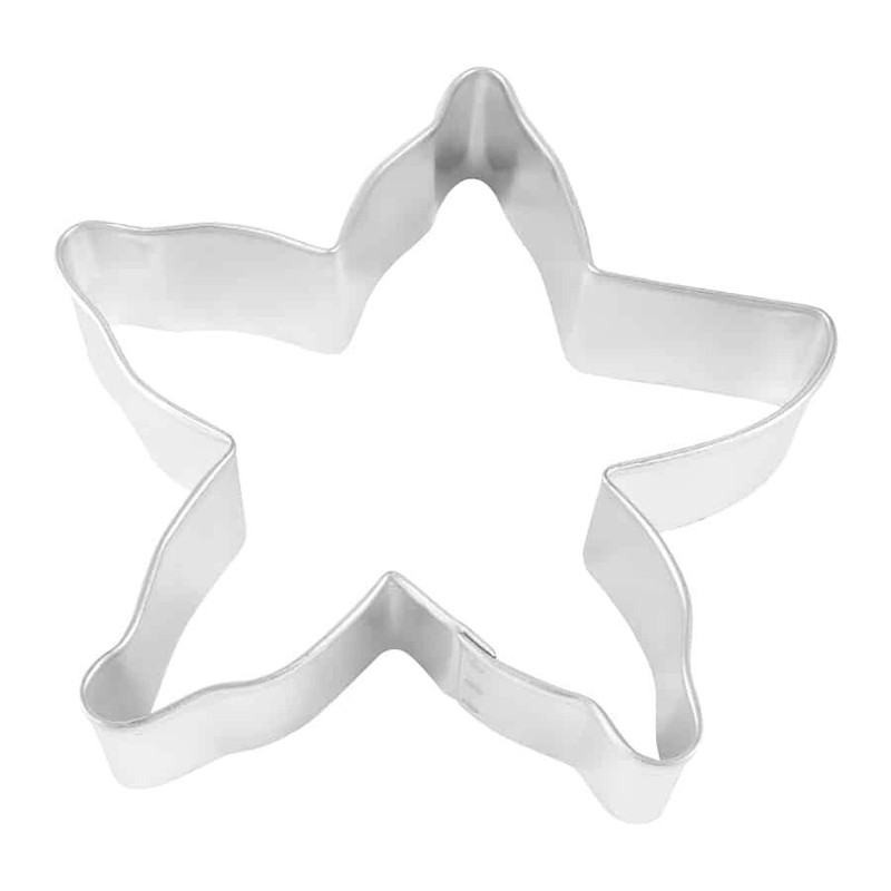 4" Star Fish Cookie Cutter Tin Steel Sea Star Luau Ocean Beach Mermaid Party gallery