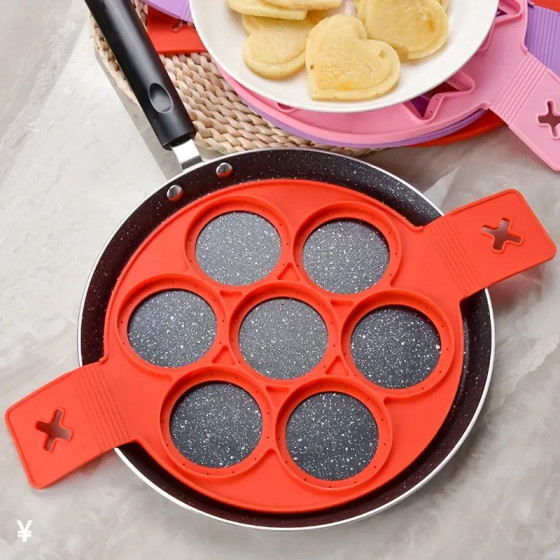 1pc Silicone Non-stick Baking Cookie Mold, Cake Mold, Pancake Mold gallery