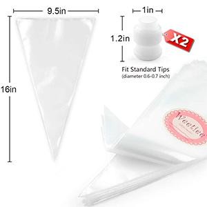 Pastry Piping Bags -100 Pack-16-Inch Disposable Cake Decorating Bags Anti-Burst gallery
