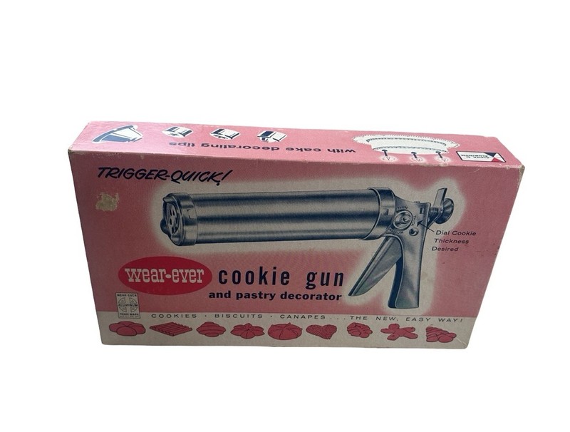 Vintage Wear Ever Cookie Gun Pastry Decorator Trigger Quick No 3365 New In Box