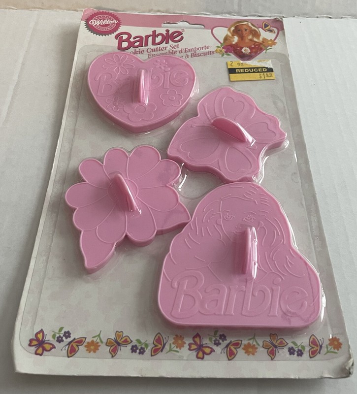 Vintage 1995 Barbie Cookie Cutter 4 Piece Set Mattel/ Wilton *NEW* gallery