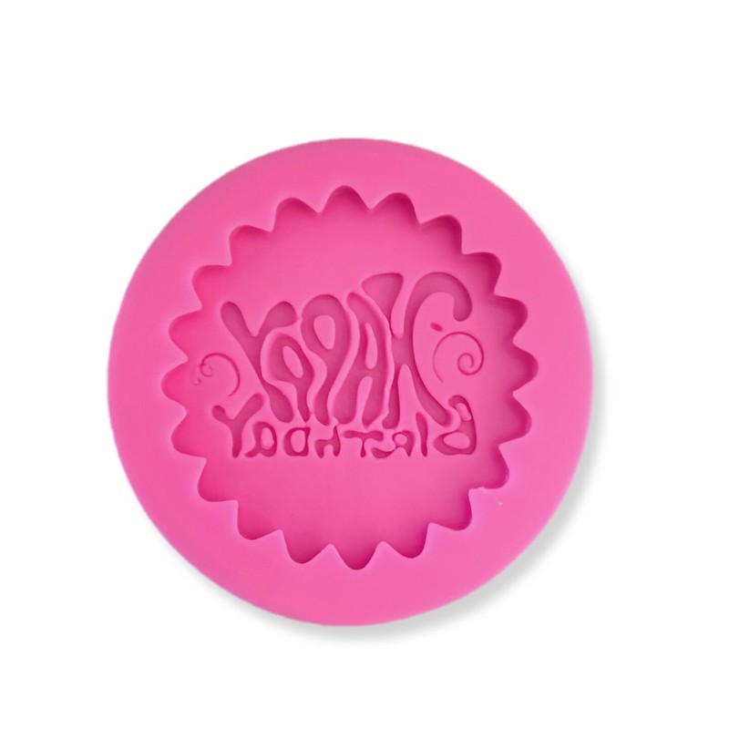 Happy Birthday Plaque Silicone Mold | Bakell®