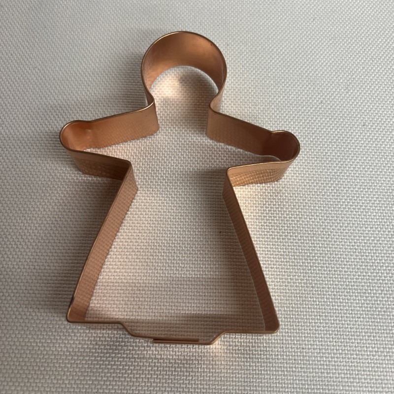 Heavy Duty Copper Cookie Cutters Lot Of 6 Gingerbread Star Angel Flower more gallery