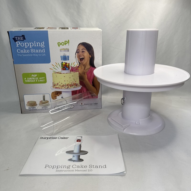 The Popping Cake Stand Hidden Surprise in Cake Spring Activated Surprise Cake