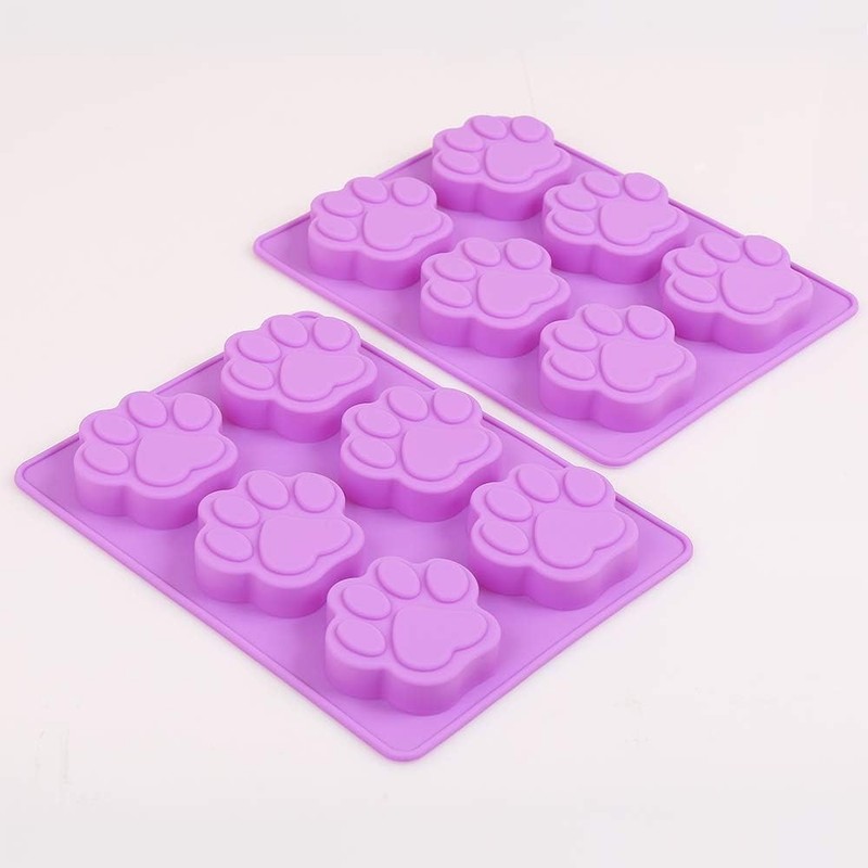 Puppy Dog Paw Silicone Molds, Food Grade, for Chocolate, Candy, Pudding, Jell... gallery