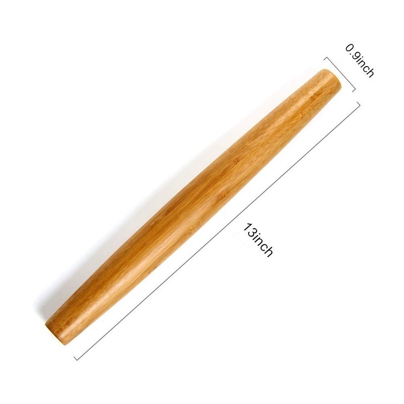 Classic French 13-INCH Bamboo Rolling Pin, Pin gallery