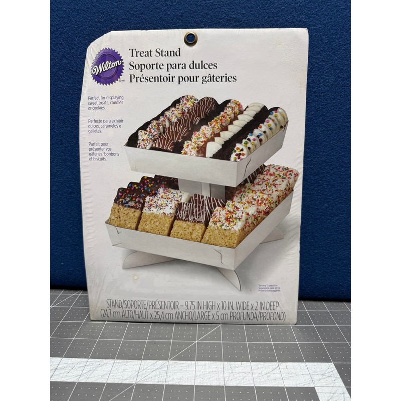 2 Wilton 2 Tier Treat Stand 9.75 High 10” Wide x 2 Deep gallery