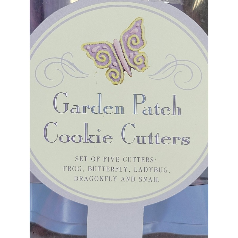 Williams Sonoma Garden Patch Cookie Cutters Set of 5 Frog Butterfly Ladybug gallery